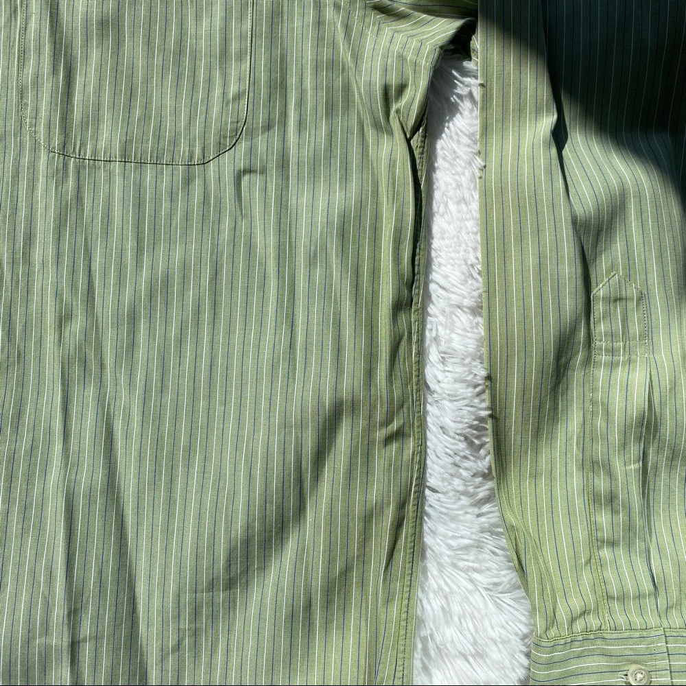 BROOKS BROTHERS Green Striped Button Up Shirt 15.5 - Picture 6 of 12